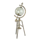 Felinar sferic din metal argintiu LA-108
