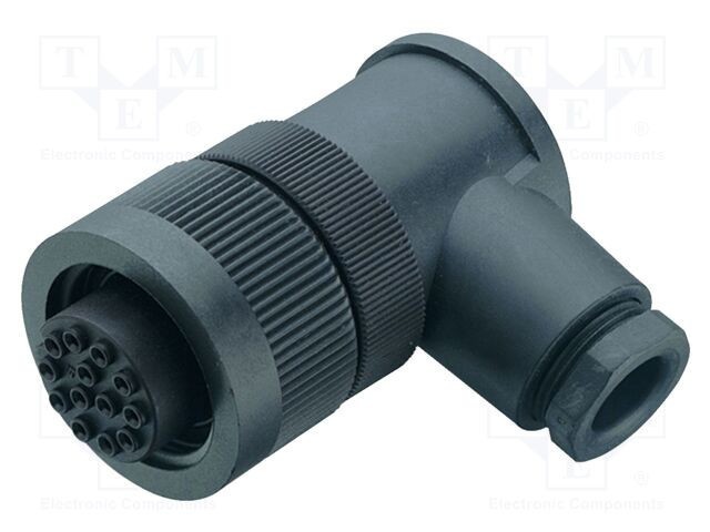 Conector circular BINDER 400V 20A 5 pini mufă mamă IP65 terminal cu șurub