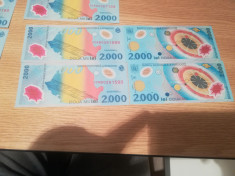 Vand 17 bancnote de 2000 lei cu eclipsa de soare din 1999 stare foarte buna! foto