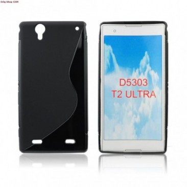 HUSA SILICON S-LINE SONY XPERIA T2 D5303 NEGRU foto
