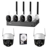 Kit supraveghere Wi‑Fi IMOU pentru casa, 6 camere 5MP, NVR + HDD 1TB