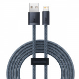 Cablu USB Baseus IPhone - Lightning 2m, 2.4A Gri (CALD000516)