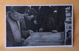 fotografie veche de colectie, perioada regala, anii 1920, imagine serviciu religios - foto Chemilef - Bazargic
