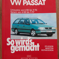 Manual carte tehnica Volkswagen Passat 1988-96 limba germana