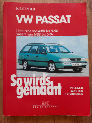 Manual carte tehnica Volkswagen Passat 1988-96 limba germana foto