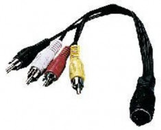 Cablu adaptor 5-pole DIN mama la 4 X RCA tata stereo Stage Line ACA-15/2 foto
