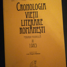 Cronologia vietii literare romanesti perioada postbelica XI 1965 Eugen Simion