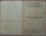 Carte de Legitimatie PRESA, ziarul democratiei prahovene, Ploesti 1946