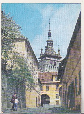 bnk cp Sighisoara - Turnul cu ceas - necirculata foto