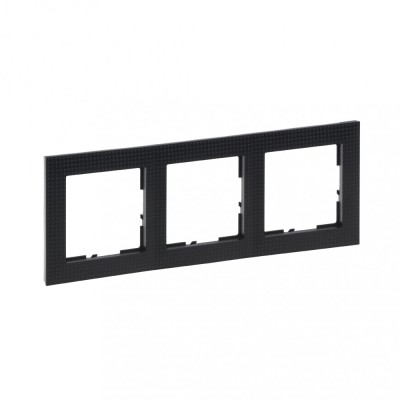 Rama ornament 3 posturi Legrand Suno negru calibrat 721573 foto