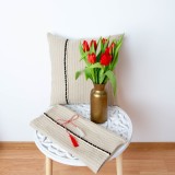 MartiHOME &ldquo;Timeless Grace&rdquo; perna decorativa, bumbac, beige