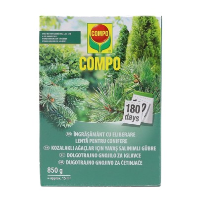 Ingrasamant pentru conifere Compo, granule, eliberare lenta, pentru primavara, 0.85 kg foto
