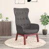 Scaun de relaxare, gri &icirc;nchis, material textil