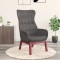 Scaun de relaxare, gri &icirc;nchis, material textil