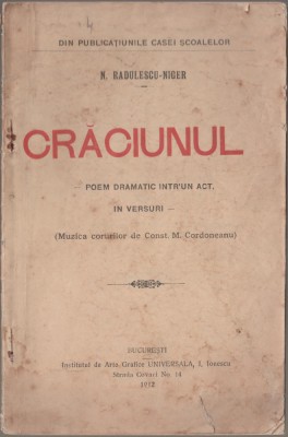 N. Radulescu-Niger - Craciunul (editie princeps) foto
