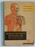 ANATOMIA OMULUI - MANUAL PENTRU SCOLILE DE ASISTENTE MEDICALE , EDITIA I - A de V. RANGA ... F. ALEXE, 1961 *PREZINTA URME DE UZURA SI SUBLINIERI IN T