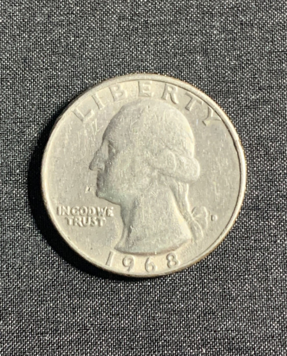 Moneda quarter dollar 1968 USA