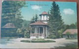 Carte postala, Calimanesti-Valcea, Biserica din Parcul Ostrov, perioada interbelica