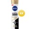 Pachet: Deodorant spray Nivea Black &amp; White Silky Smooth, 150 ml x 6 bucati