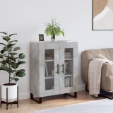 VidaXL Dulap, gri beton, 69,5x34x90 cm, lemn compozit