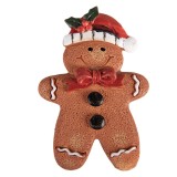 Cumpara ieftin Decoratiune Craciun Turta Dulce polirasina multicolora cu magnet 6x1x9 cm
