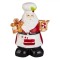 Cutie Biscuiți Ceramică, Model Moș Crăciun Cofetar, Culoare Roșu, Dimensiuni 19x15x26cm