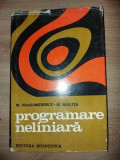 Programare neliniara- M. Dragomirescu, M. Malita