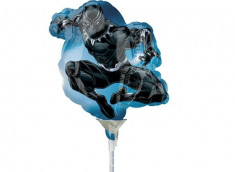 Balon mini figurina, Black Panther - 36 cm, umflat + bat si rozeta, Radar 37542 foto