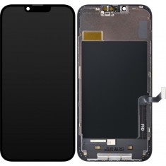 Display cu Touchscreen ZY pentru Apple iPhone 14 Plus, cu Rama, Versiune LCD In-Cell IC Movable, Negru