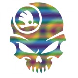 Cumpara ieftin Sticker Skoda Skull