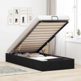 VidaXL Cadru de pat otoman fără saltea Negru 90x200 cm catifea