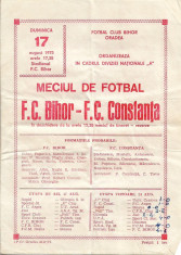 Program meci fotbal FC Bihor - FC Constanta 1975 foto