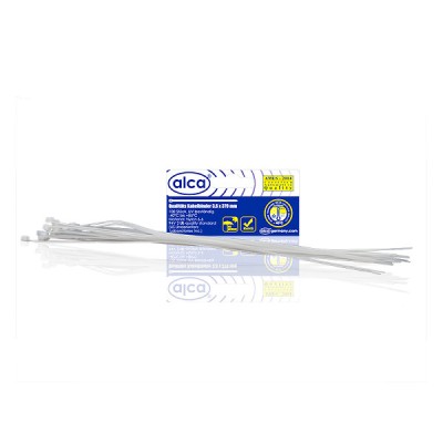 COLIERE NYLON ALBE 3.6*370 MM SET 100 BUC foto
