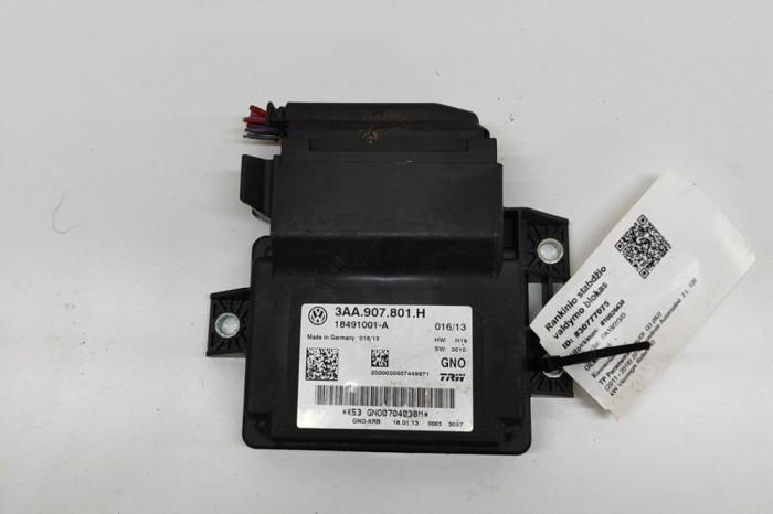 Unitate de control fr&acirc;nă de m&acirc;nă AUDI Q3 8U 2013 OEM: 3AA907801H,18491001-A 30777075