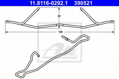 Arc, etrier frana OPEL ASTRA G Hatchback (F48, F08) (1998 - 2009) ATE 11.8116-0292.1 foto