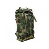 Rucsac pescar Baracuda B17 50 litri, camuflaj verde, 59 x 30 x 16 cm