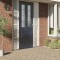 vidaXL Folii fereastră, design sablat cu dungi, PVC 3206469