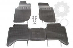 Set covorase auto din cauciuc Toyota Hilux dupa 2005-2015, 4-usi , presuri tip tavita marca Rezaw Plast foto