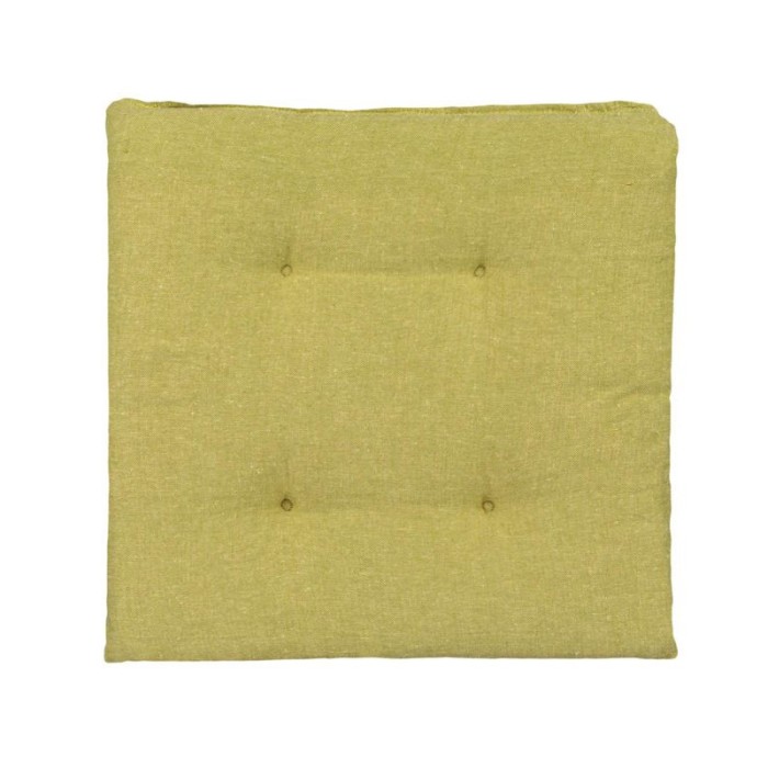 Perna pentru scaun, 40x40 cm, Verde, Bumbac/Poliester, ATU-081990