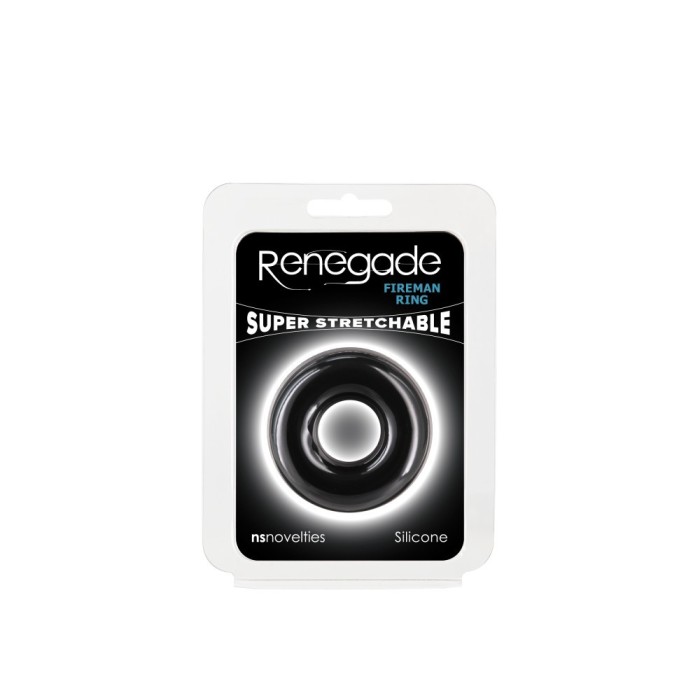 Inel Penis Renegade Fireman Ring, Negru, Medium