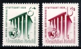 Germania Reich 1939, Mi #692-693, Expozitia Horticola Stuttgart, flori, flora, MNH! Cota 20 &euro;!