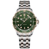 Ceas Automatic Bărbați Pagani Design PD-1667 Verde, 42mm, Miyota 8215, Sticlă Safir, Oțel Inoxidabil Argintiu &amp; Rose Gold, Diver