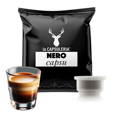 Cafea Nero Espresso, 100 capsule compatibile Capsuleria, La Capsuleria foto