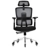 Scaun de Birou Ergonomic, Inaltime Reglabila, Mecanism Inclinare, Ajustare Zona Lombara, Sarcina Maxima 200kg, Negru - CN