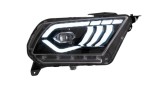 Set faruri Ford Mustang, 02.2015, montare fata, stanga+dreapta, indicator dinamic; cu animatii; LED; manual; Tuning; Omologare USA; LED, doar pt far