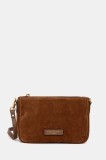 Gianni Chiarini geantă de m&acirc;nă din piele &icirc;ntoarsă NORA POUCH culoarea maro, BS.10224.CM
