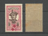 MARTINICA / MARTINIQUE 1915 VARIETE DUBLU SUPRATIPAR MNH, Nestampilat