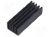 Radiator extrudat, aluminiu, 50mm x 19mm, neagra, FISCHER ELEKTRONIK - SK 633 50 SA foto