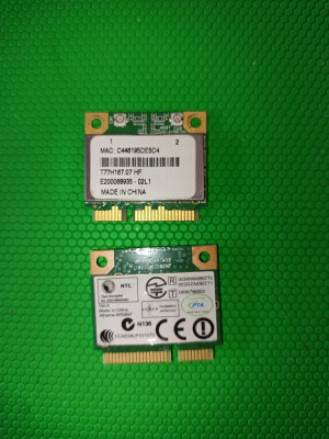 Placa de retea wlan mini PCI-e half Atheros AR5B97 300mbps 802.11b/g/n foto
