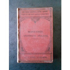 A. MAURON, PAUL VERRIER - NOUVELLE GRAMMAIRE ANGLAISE (1913)